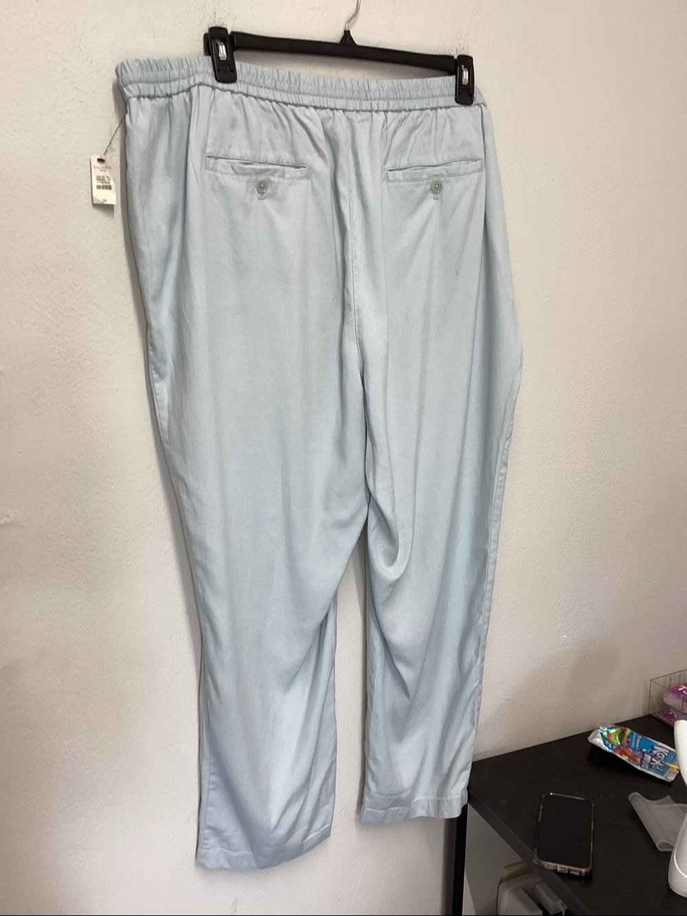 Talbots Light Blue Easy Drawstring Pant - Picture 3 of 3